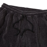 VELOUR CORDUROY TWO TONE PANTS (CHARCOAL BLACK)