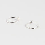 シルバーオープンフープピアス / silver open hoop earring (925 silver)