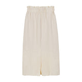 リラックスシアサッカースカート / RELAXED SEERSUCKER SKIRT (CREAM)