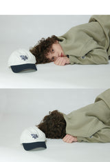 WHATTHE Two Tone Baseball Cap Navy (6643568312438)