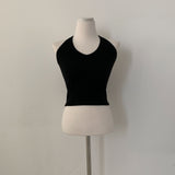 [Sleeveless ONLY] ホルタースリーブレス + ストリープオフショルダーロングスリーブセットアップ