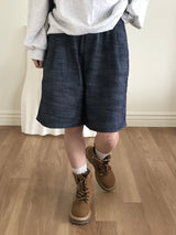 Beelike bermuda denim pants