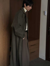 Pleddy Roden Double Wool Long Coat (3color)