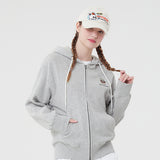 ウィティーバニーフーディージップアップ／WITTY BUNNY HOODIE ZIP UP [MELANGE GRAY]