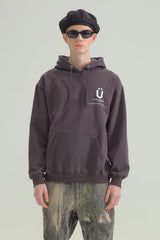 ビッグ Uロゴ パーカー チャコール /BIG U LOGO HOODIE [CHARCOAL] (4414562435190)