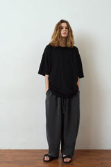 SOLAR PIGMENT BALLOON SWEAT PANTS (Charcoal) / ソーラーピグメントバルーンスウェットパンツ