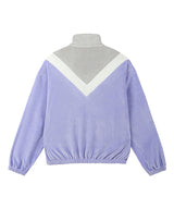 ベルベットトレイニングジップアップトップ/ velvet training zip-up top - VIOLET (4435428147318)