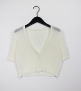 プロデュースショートスリーブカーディガン / Produce short sleeve cardigan (4color)