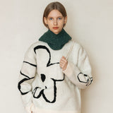 フラワーニット/FLOWER KNIT_IVORY