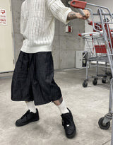 ワイドハーフストリングデニムショートパンツ / No.9607 Z wide half string denim SHORTS