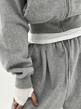 ビッグカーラブラッシジップアップ / Big Kara brushed zip-up (3color)