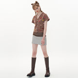 Flower Cardigan [Brown] (6593115258998)
