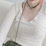 デイジーレザーネックレス / Daisy Leather N.(2color)