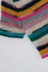 Pop stripe knit T 