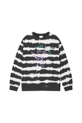 0 2 teddy bear tie-dye sweatshirts - BLACK (4642322120822)