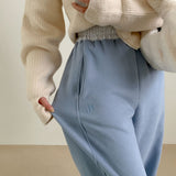 ナッピングエンブロイダリー2WAYジョガーパンツ / [Bellied made] napping embroidery two-way jogger pants