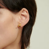 Bean Earring_18k Gold Plating