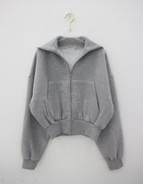 ビッグカーラブラッシジップアップ / Big Kara brushed zip-up (3color)