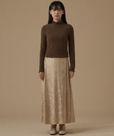 VELVET FLARE SKIRT