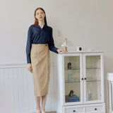 COTTON WRAP SKIRT_BEIGE (6600099889270)
