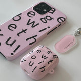 グロッシーAirPodsケース / pink glossy pods