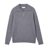 LMN Liton Cable Semi-Ziped Knit (7 colors)