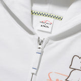 KIRSH X MISAKI KAWAI ARTWORK POINT HOODIE ZIP UP [WHITE]