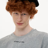 Triple Sleeve T-shirt [Gray_Green_Black] (6592423788662)