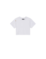 YELLOW TAP CROP T-SHIRT WHITE (6691419291766)