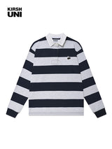 キルシースモールチェリーラグビーボーダーラインフーディー／UNI SMALL CHERRY RUGBY SHIRT KA [NAVY] (6597389287542)
