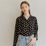 FLOWER LINE SHIRT_NAVY (6600105164918)