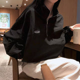 [BELLIDE MADE] スポーティーハーフジップアップナイロントレーナー