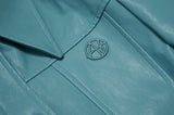CROP LEATHER JACKET - MINT (6636692144246)