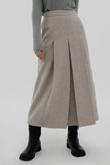 グリースプリーツスカート / Gleise pleated skirt (3color)