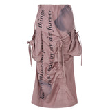 ウィズダムティースローライズラッチスカート / Wisdom Teeth Low Rise Ruched Skirt PINK
