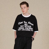 オールドアイビークラブ ボックスハーフTシャ/Old Ivy Club Box Half T-shirt (2color)