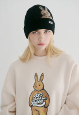 ビッグベアラビットクルーネック / BSR2223FWPO031 BIG BEAR RABBIT CREWNECK CREAM