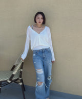 ローライズダメージパンツ / no.5170 low rise damage pants