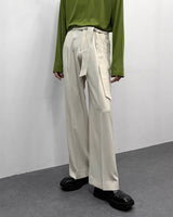FLベルトサイドバンディングワイドスラックス/FL Belted Side Banding Wide Slacks (4 colors)