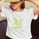 グラフィティクロップ半袖Tシャツ