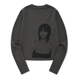 キルシーシネマグラフィックロングTシャル／KIRSH CINEMA GRAPHIC LONG SLEEVE T-SHIRT [CHARCOAL]