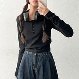 ハイマーサイドシャーリングスナップロングスリーブTシャツ