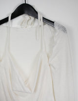 クリスオフショルダーTシャツ / Chris Off Shoulder T-shirt (4color)