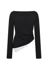 オフバランスジャージートップ / OFF- BALANCE JERSEY TOP (BLACK)