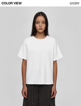 [B-BASIC] Round Neck Box Napping Short Sleeve T-shirt