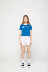 ORIGINAL RINGER CROP T-SHIRT blue (4647243841654)