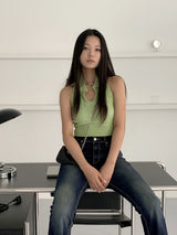 ディープパディングウォッシングロングブーツカットデニムパンツ/Brish Deep Padding Washed Long Bootcut Denim Pants