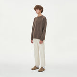 CASHLIKE ROUND NECK KNIT_BROWN (6612840185974)