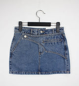 ウエストラップデニムスカート/waist wrap denim skirt