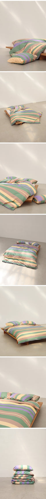 Iris green pillow case